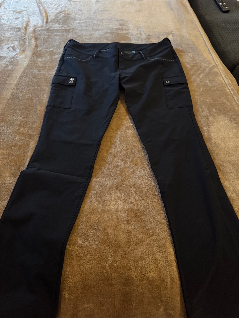 Alp N Rock Black Boot-Cut Cargo Pants